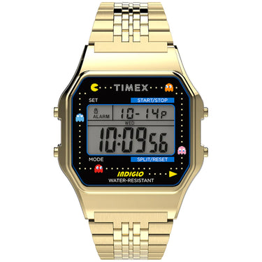 Timex T80 x PAC-MAN Digital Gold SS